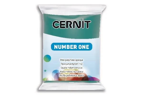 Cernit 662 Number One 56 g mørkegrønn