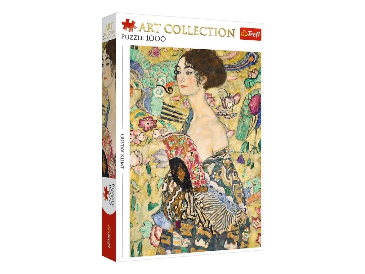 PUZZLE 1000 ArtColl Dame med vifte 10925