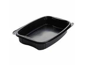 Bakke Bistro 1-rum 980 ml 254x174x42 mm PP sort - (karton á 6 poser x 50 stk.)
