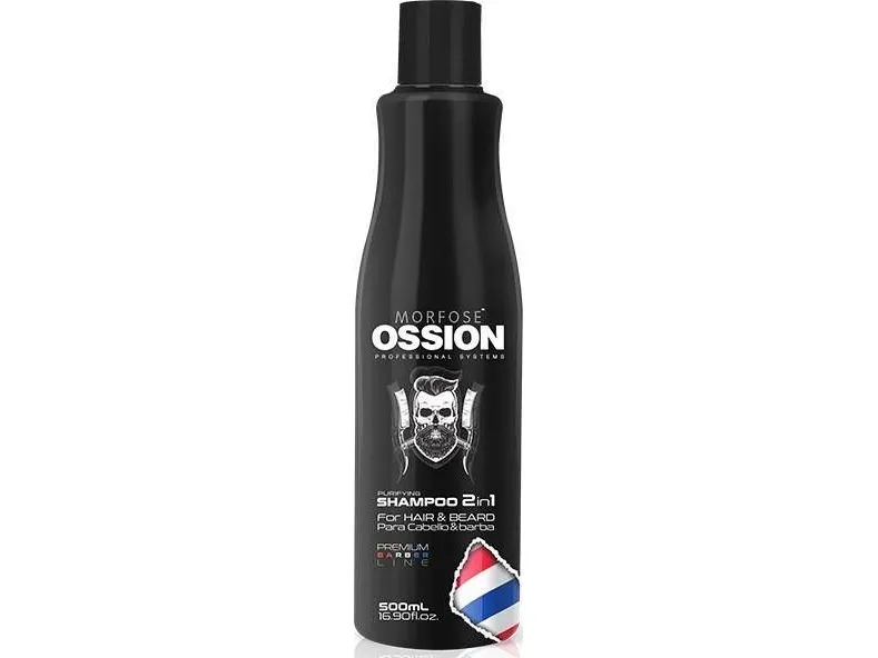Morfose MORFOSE_Ossion Puryfing Shampoo 2in1 for hår og skjegg 2in1 shampoo for hår og skjegg 500ml
