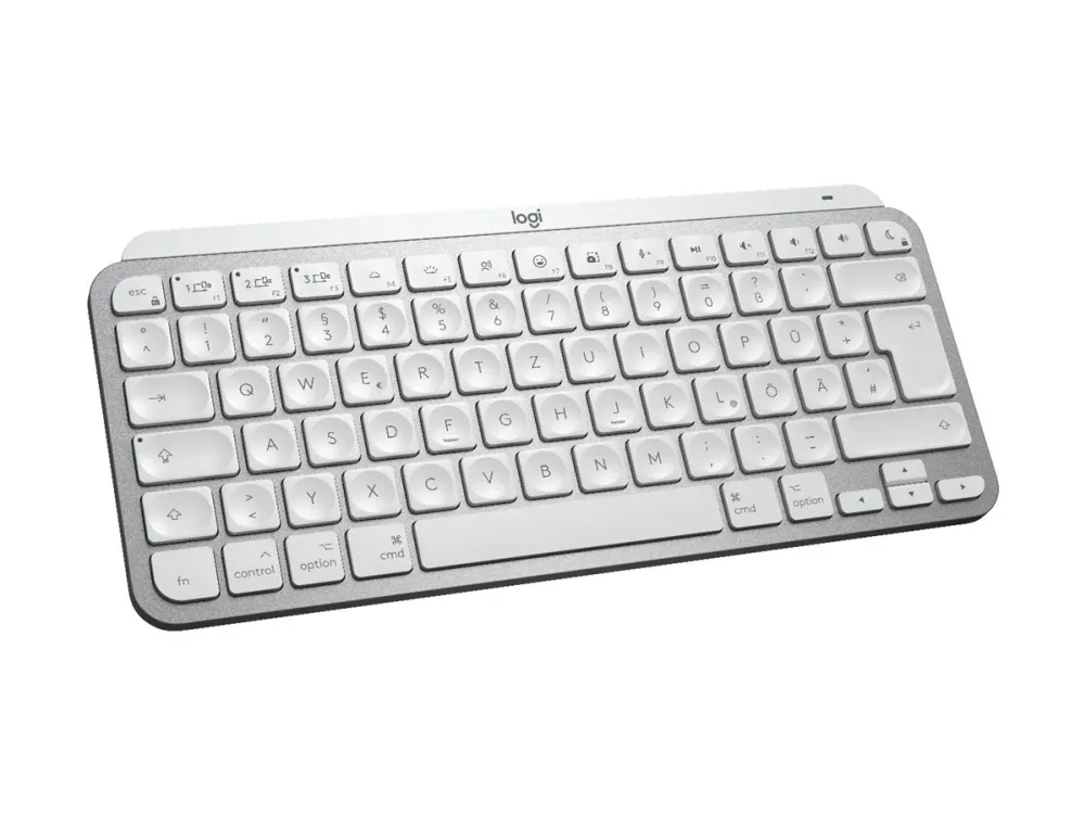 Logitech Master Series MX Keys Mini for Mac - Tastatur - compact - bakbelysning - trådløs - Bluetooth LE - QWERTY - Storbritannia - romgrå