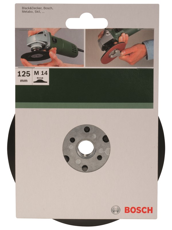 Bosch Slipetallerken for vinkelsliper, festesystem, 125 mm D= 125 mm
