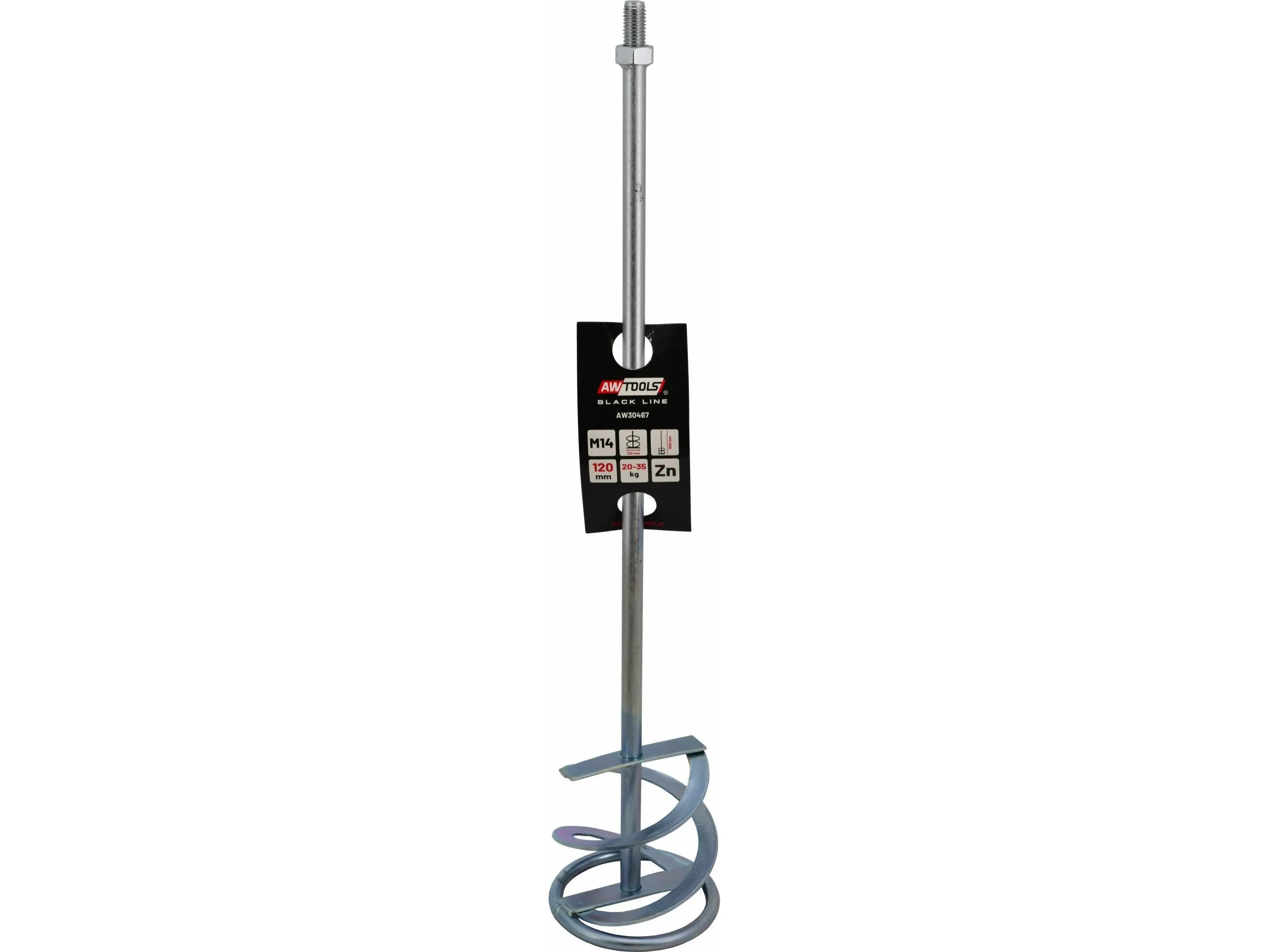 AWTOOLS mikser for puss/mørtel M14 / 140 x 600 mm BLACK LINE