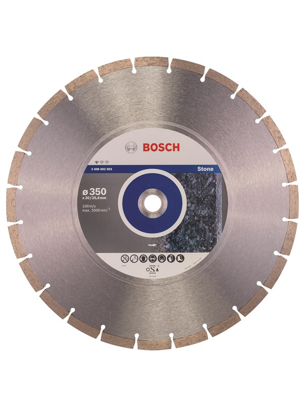 Bosch Diamantkappeskive standard for Stone 350 x 20/25,40 x 3,1 x 10 mm