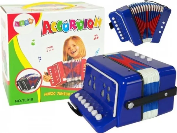 Lean Toys Vaikiškas Mėlynas Akordeonas