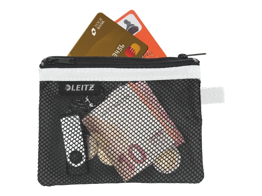 Leitz WOW Travel Small - Pung for personal belongings / ID / credit cards / cable / cash / earphones - nylon - svart