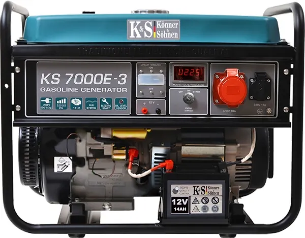 KÖNNER & SÖHNEN BENSINGENERATOR 5,0kW 230/400V KS 7000E-3