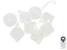 Sirius Nellie Glass Garland - 8 LED - Klar