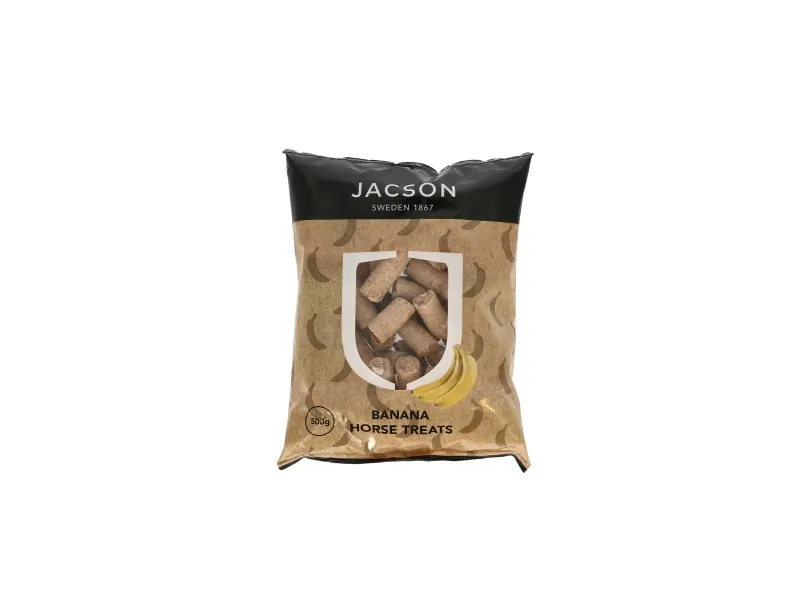 JACSON Hestegodbiter med banansmak 500g