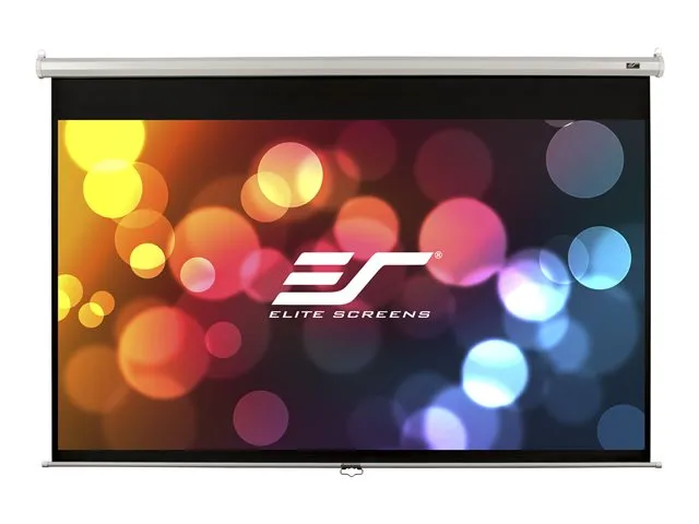 Elite Screens Manual Series M135XWH2 - Projeksjonsskjerm - takmonterbar, veggmonterbar - 135 (343 cm) - 16:9 - MaxWhite - hvit