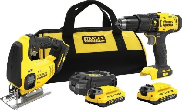 Sett med elektroverktøy Stanley 6 deler (SFMCK212D2S-QW)