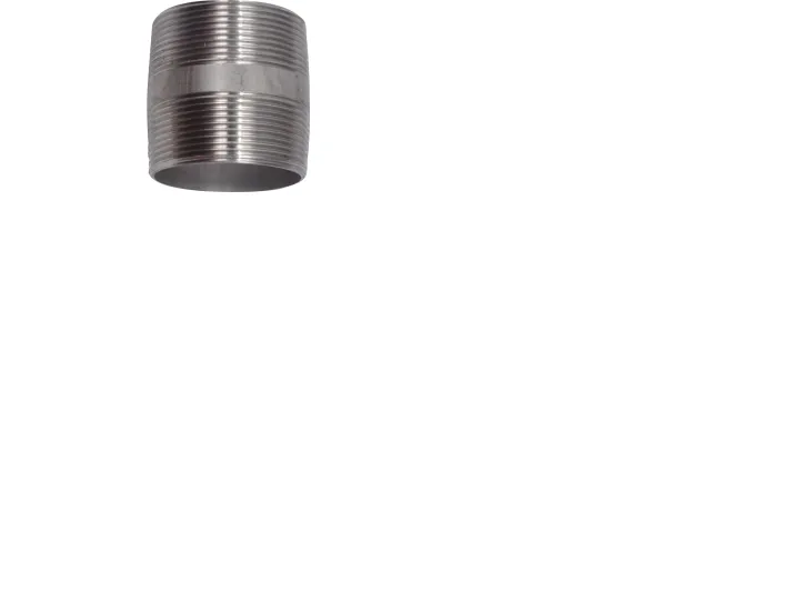 Nippelrør 1 1/2x100mm AISI316