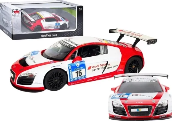 Bil R/C 1:24 Fjernstyrt Sports AUDI R8 LMS Hvit Rastar