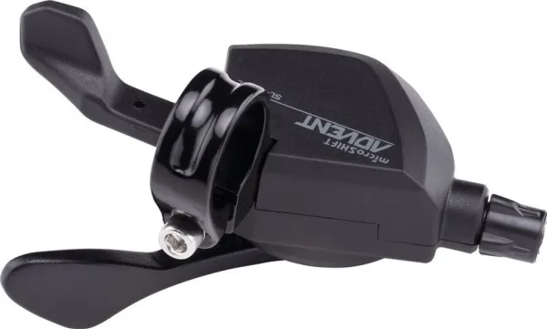 Microshift girspak MICROSHIFT ADVENT, venstre, 2. girrekke (2x9), ikke kompatibel med Shimano, Xpress Trigger, uten girindikator (NY)