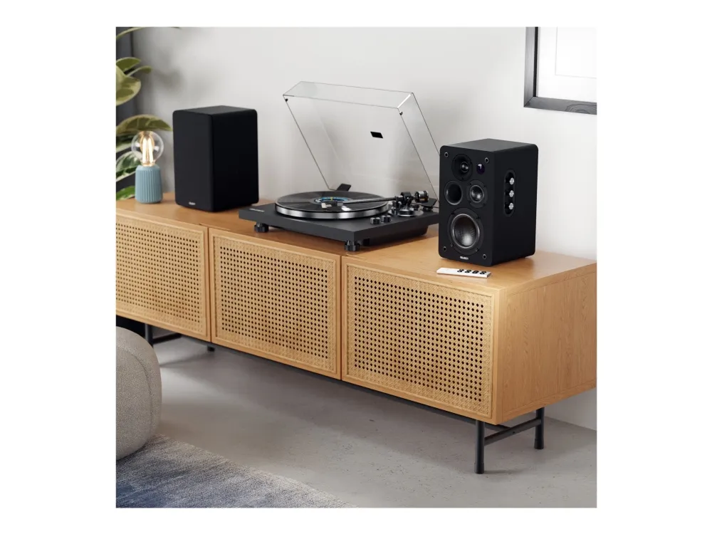Majority D100X - Høyttalere - bokhylle - trådløs - Bluetooth - 100 watt - svart