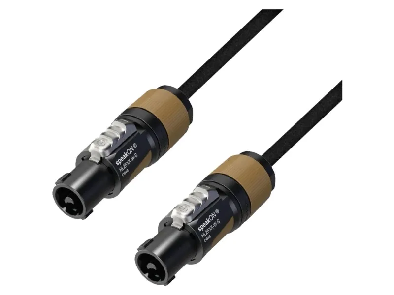 Adam Hall 5 STAR S215 SS 0200 høyttalertilkoplingskabel [1x NL2FX-kontakt (2-polet) - 1x NL2FX-kontakt (2-polet)] 2 m svart
