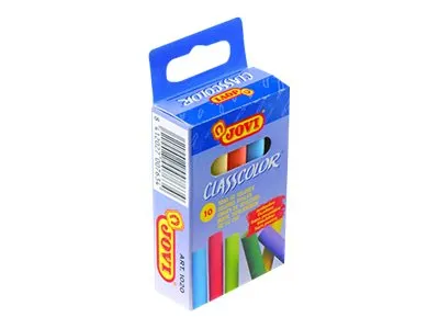JOVI CLASSCOLOR - Kritt - assorterte farger (en pakke 10)