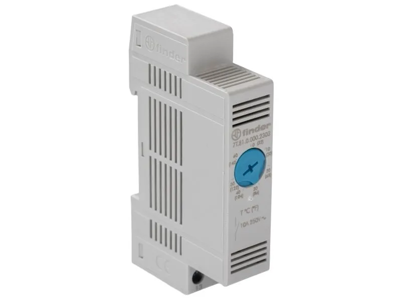Finder styreskap Vari-Termostat, serie 7T.81 7T.81.0.000.2303 (vifte) +0 - +60 °C 10 A (7T.81.0.000.2303)