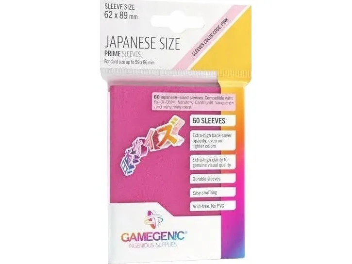 GameGenic Pink Japanese Prime Sleeves