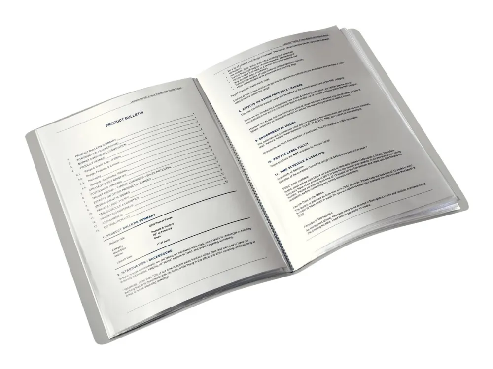 Leitz Style - Displaybok - 40 rom - for A4 (210 x 297 mm) - kapasitet: 80 ark - atlasksort
