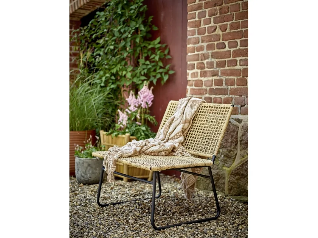 BLOOMINGVILLE Vallone lenestol, natur, polyrattan