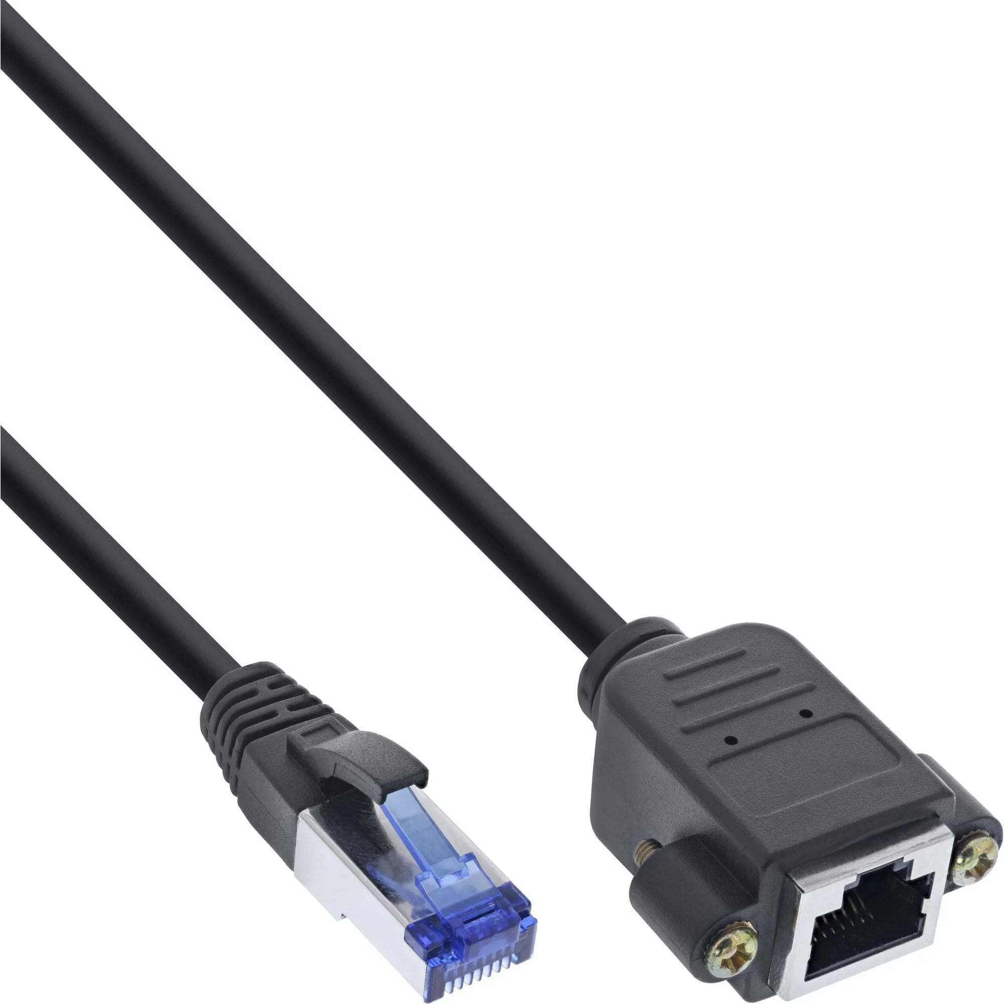 InLine 76514X, 1,5 m, Cat6a, S/FTP (S-STP), RJ-45, RJ-45, Svart