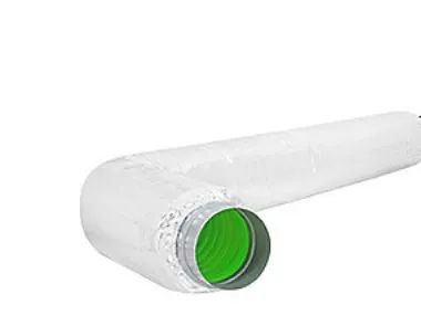 Green Ø160 1,2 m 50 mm fleksibel lyd demper Ø160 x 1,2 meter