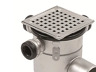 Blücher 75 mm afløbsskål til beton, med studs, vandret