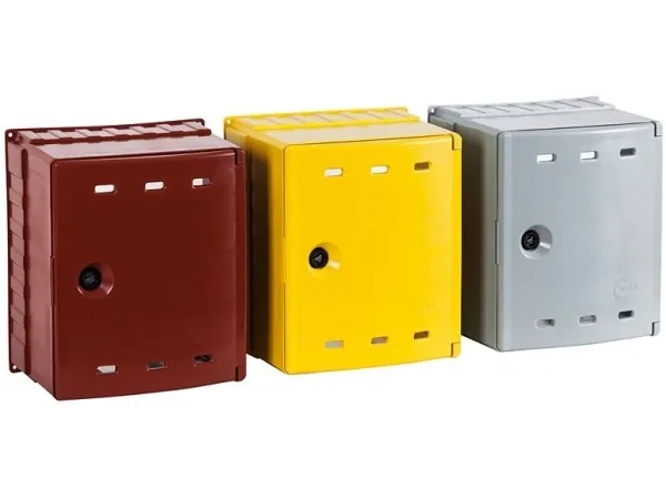 Weba gassboks veggmontert 30 x 34 x 20 cm askegrå (06-30-0300-03)