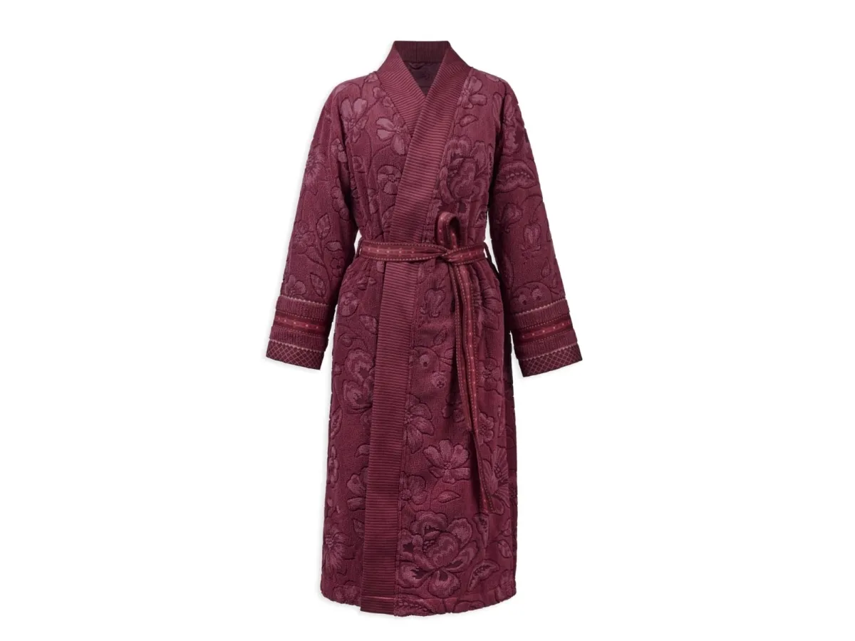 PIP Studio PIP Jasmin Jacquard Bathrobe Dark Pink S