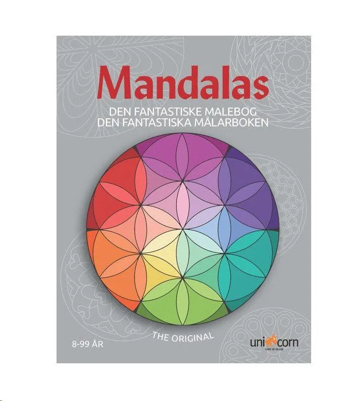 Mandalas - Den Fantastiske Malebog 8-99 år | Språk: Dansk