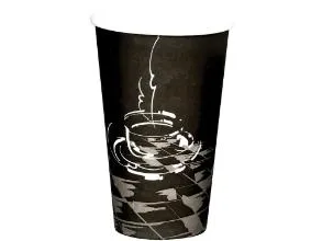 Kaffebæger Pap Ø90xH135mm 40cl 16oz Single Wall Coffeecup,50 stk/ps - (50 stk.)