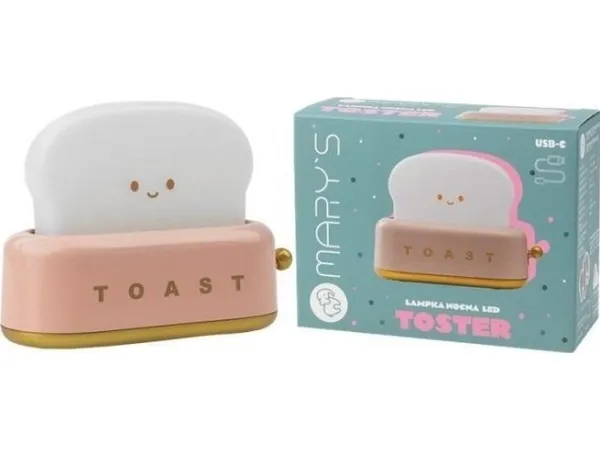 MARYS nattbordslampe LED brødrister - Rosa - MW20721