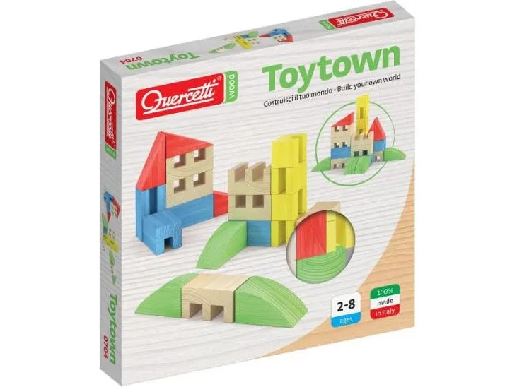 Quercetti treklosser Toytown 22 deler (040-0704)