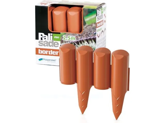 Prosperplast palisade hagekant terrakotta 2,5 m