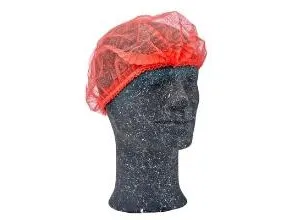 Hårnet Non-Woven str XL rød,10 pk x 100 stk/krt