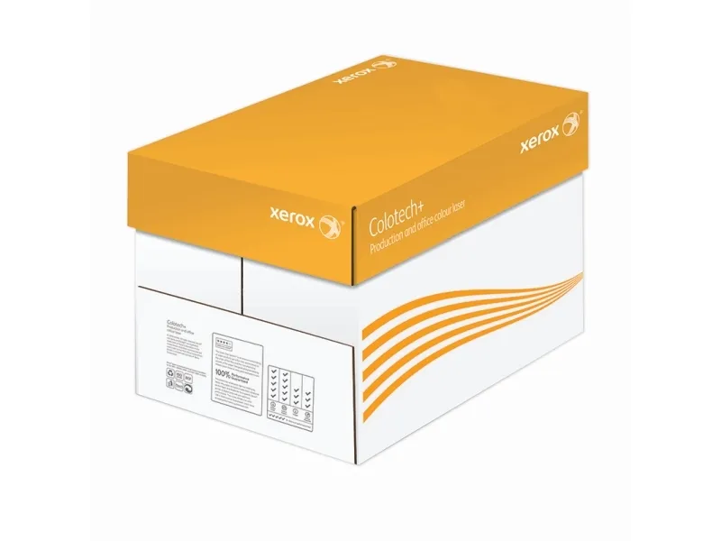 Xerox, Colotech+, white, træfri ECF 200g/m2 450mm x 320mm, SRA3, Bred bane pakke a 250 ark, FSC Mix