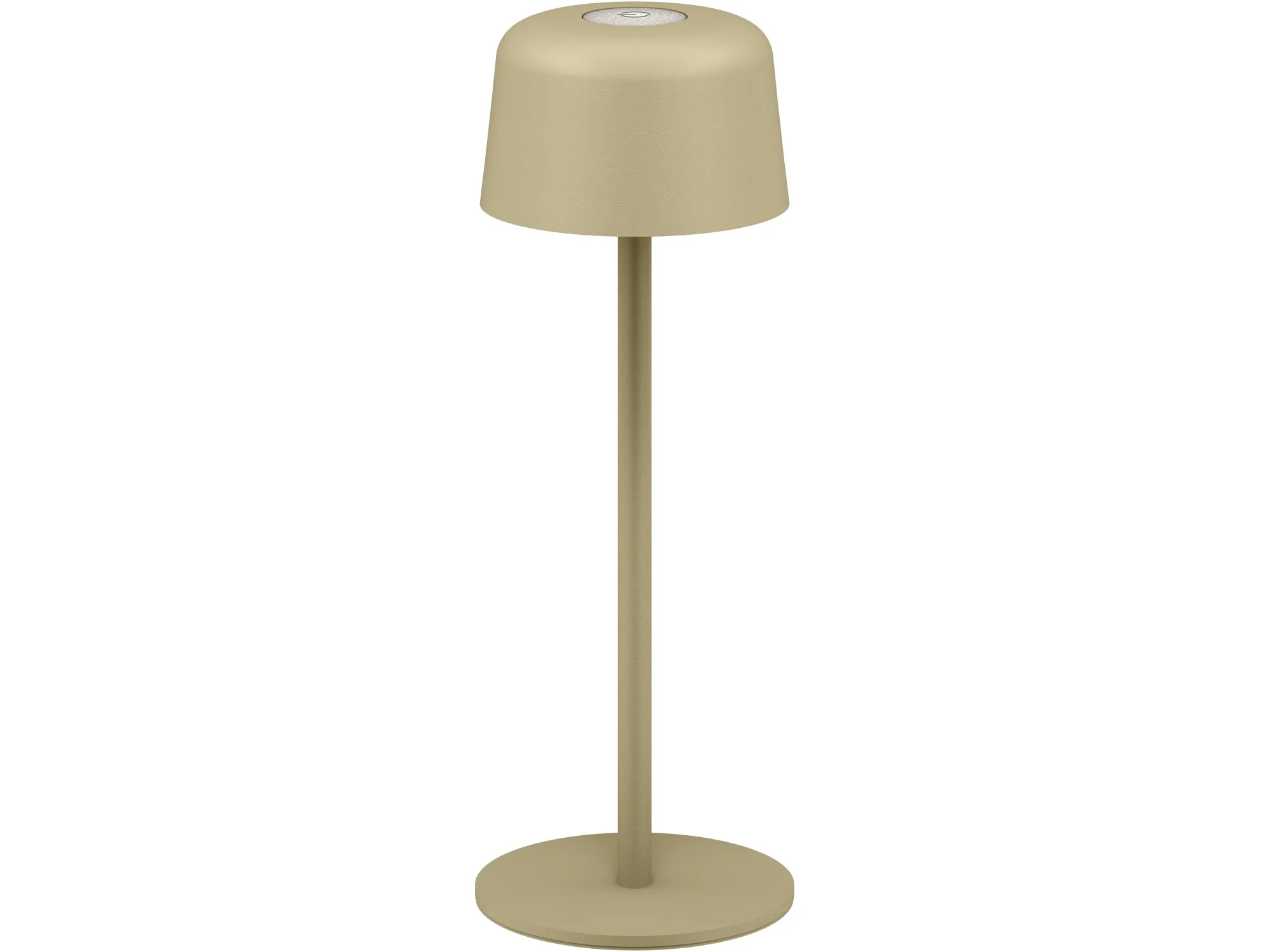 Trådløs LED-bordlampe, størrelse S, 25 cm, beige