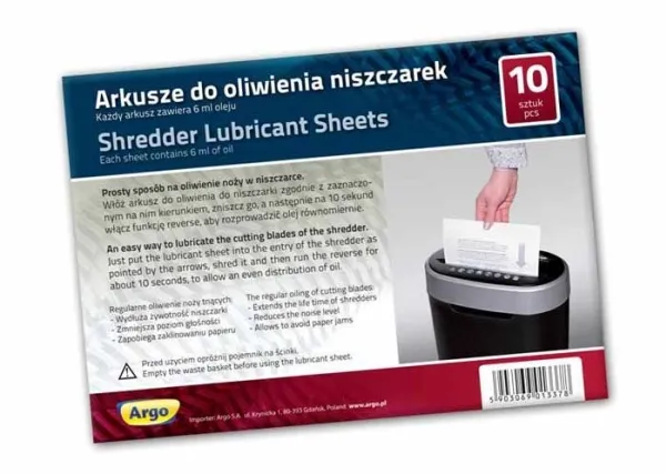 Argo oljeblad til makulator 10 stk (080946)