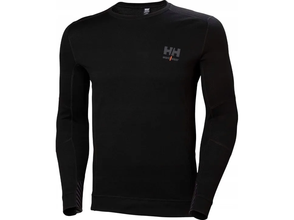 HH Workwear Lifa Merino uld undertrøje med lange ærmer 75106 sort L