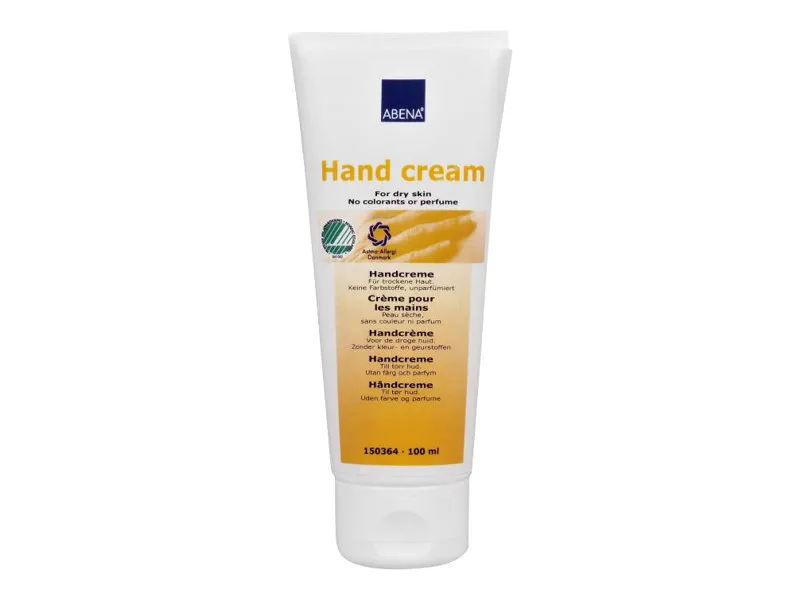 Håndkrem, ABENA, 100 ml, uten farge og parfyme, 35 % - (6 stk.)