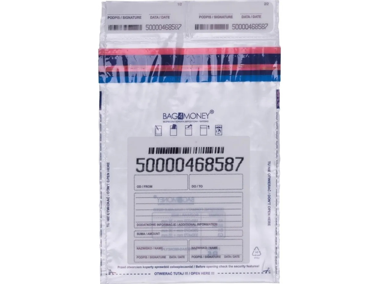 Office Products sikker konvolutt, B5, 190x260 mm, 50 stk, transparent