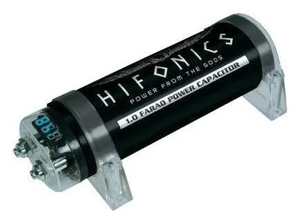 Hifonics HFC1000, Fast kondensator, Aluminium, Overflate, Sylindriske, DC, 1 stykker