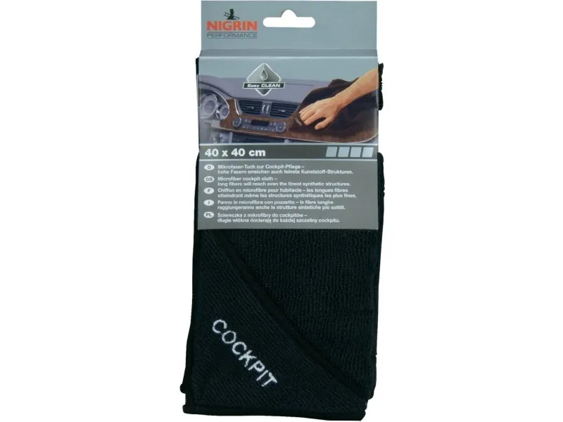 NIGRIN 71117 cockpit mikrofiberklut, 1 stk (L x B) 40 x 40 cm