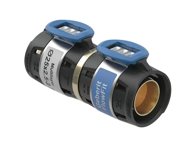 Overgang Flowfit ø16x2mm sort