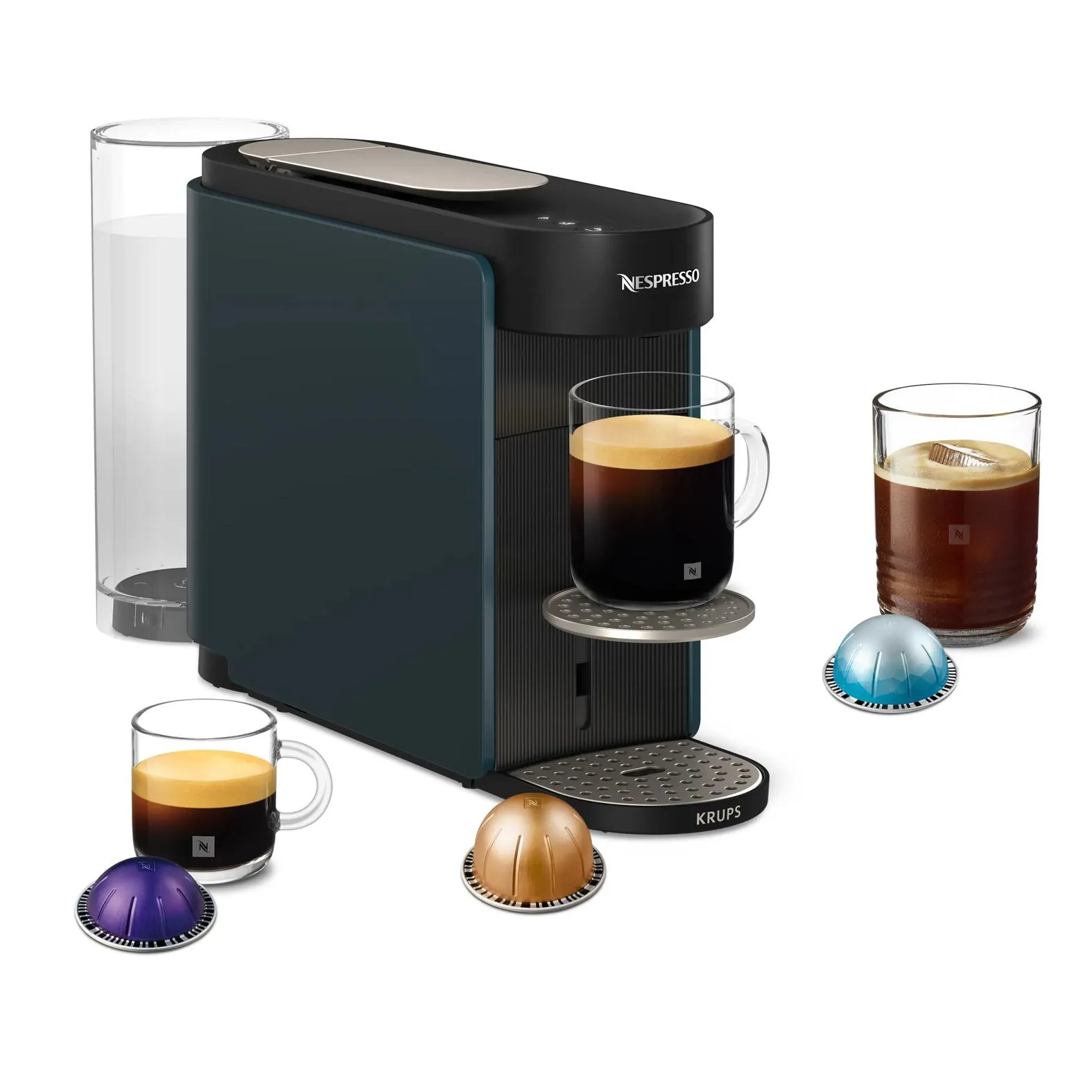 Krups XN9404, Kapselkaffemaskin, 1,4 l, Kaffekapsler, 1100 W, Svart