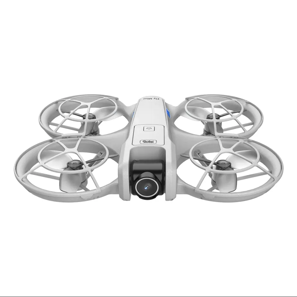 Rollei Fly Mini, 4 rotorer, 2 MP, 1280 x 720 piksler, 200 m, 1000 mAh, Hvit