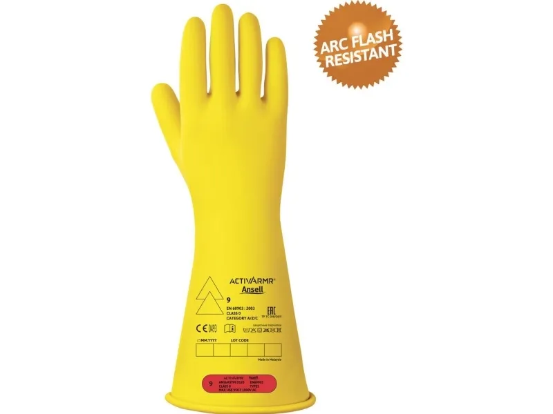 Handske Ansell ActivArmr RIG014Y elektrisk isolerende Klasse 0 str 9