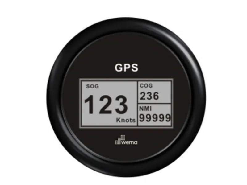 Wema GPS speedometer digital Svart