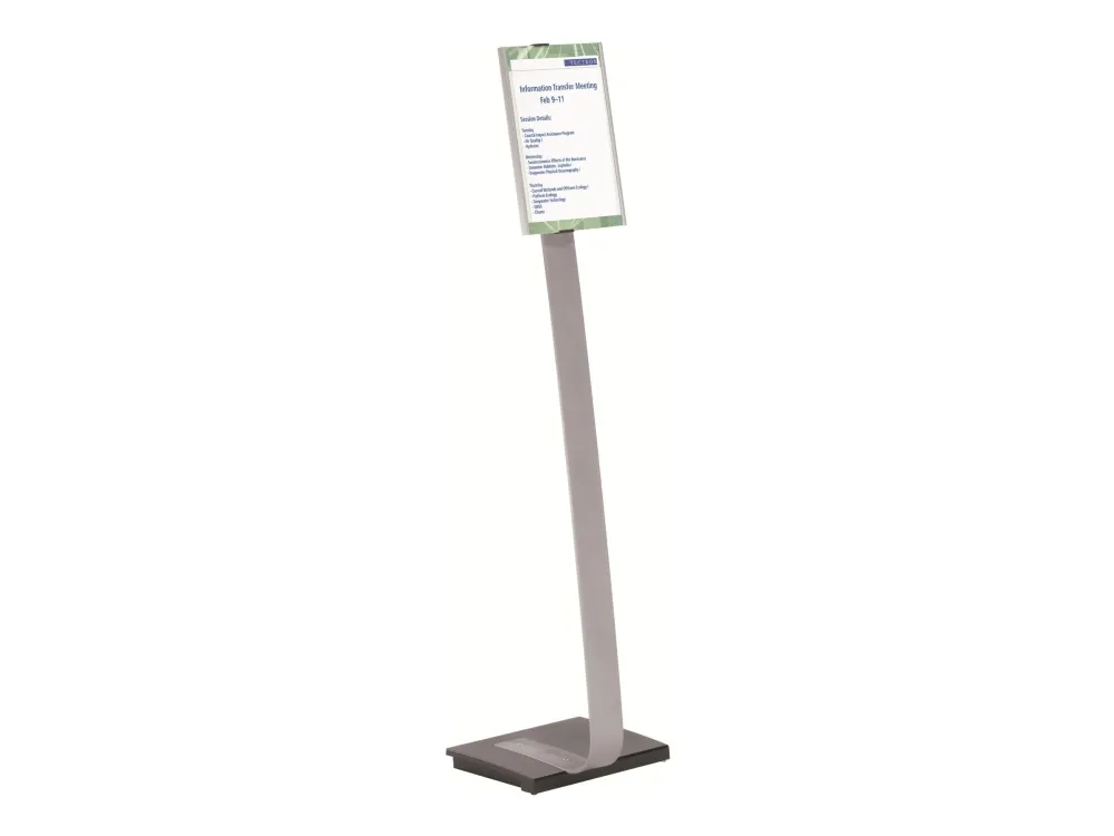 DURABLE INFO SIGN - Skiltholder - gulvstående - for A4 - sølv